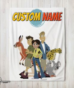 Pretty Nice Wild Kratts Characters Blanket Fleece Customized Blanket