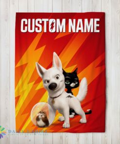 Pretty Official Disney Bolt And Friends Blanket Fleece Customized Blanket