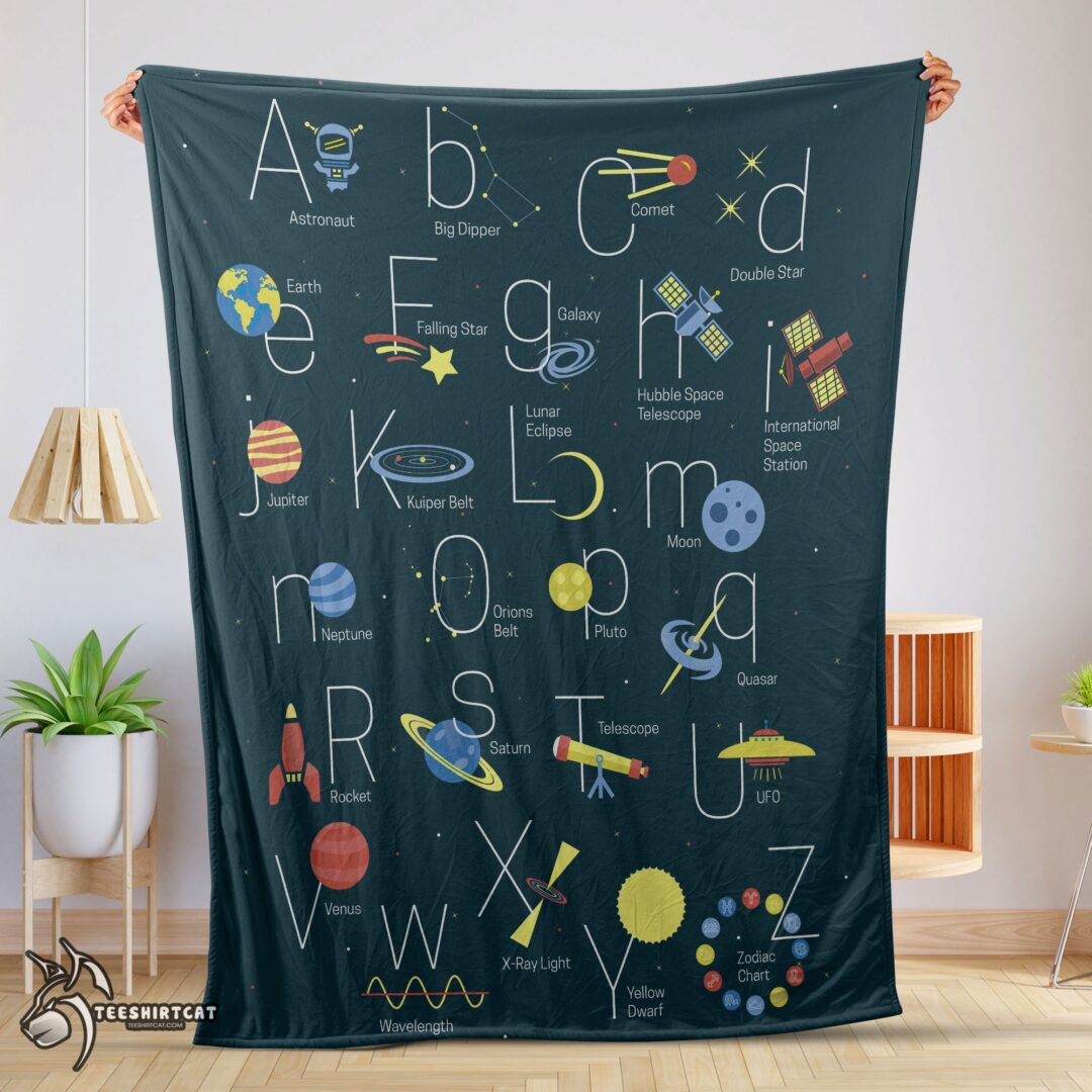 pretty-outer-space-alphabet-poster-cute-a-to-z-astronomy-fleece-blanket-mk-01-1 Pretty Outer Space Alphabet Poster Cute A To Z Astronomy Fleece Blanket
