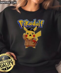 Pretty Pikadolf Pokemon Pikachu sweatshirt featuring vibrant graphics and cozy design for fans of the beloved character.