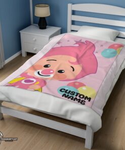Pretty Pink Plim Plim Love Blanket Fleece Customized Blanket - Image 3