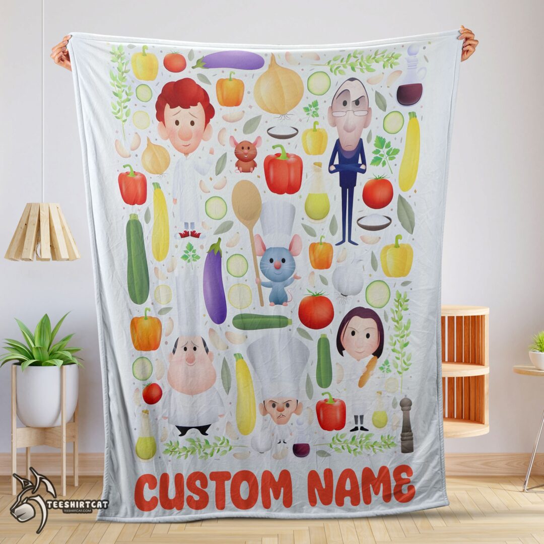 pretty-pixar-ratatouille-chief-cute-chibi-character-vegetable-blanket-fleece-customized-blanket-mk-01-1 Pretty Pixar Ratatouille Chief Cute Chibi Character Vegetable Blanket Fleece Customized Blanket