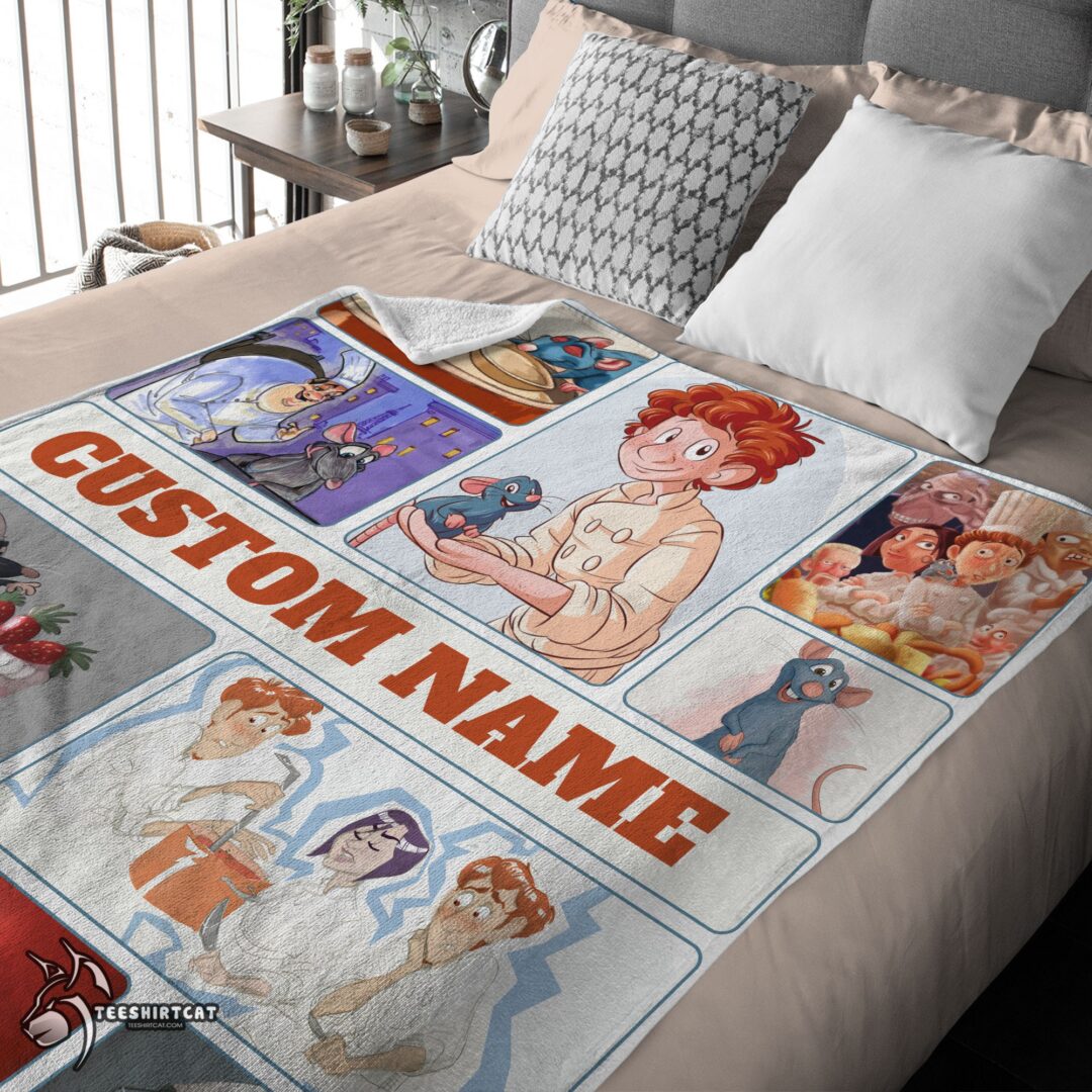 pretty-pixar-ratatouille-linguini-and-remy-with-friends-blanket-fleece-customized-blanket-mk-03 Pretty Pixar Ratatouille Linguini And Remy With Friends Blanket Fleece Customized Blanket - Image 4