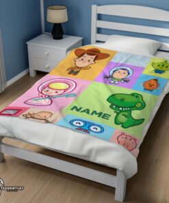 Pretty Pixar Toy Story Chibi Character Blanket Fleece Customized Blanket - Image 3