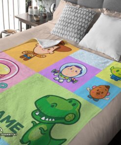 Pretty Pixar Toy Story Chibi Character Blanket Fleece Customized Blanket - Image 4