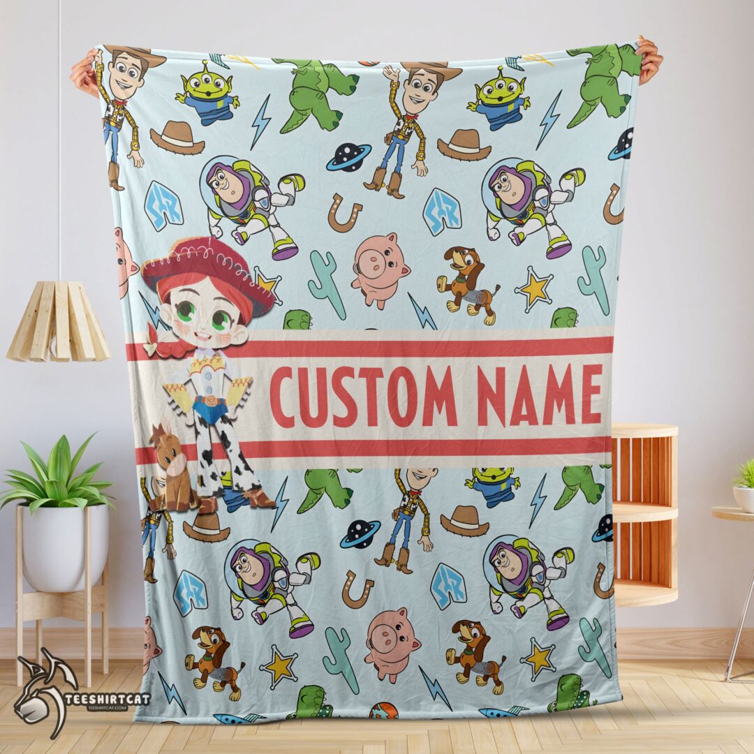 pretty-pixar-toy-story-cowgirl-with-all-friends-blanket-fleece-customized-blanket-mk-01 Pretty Pixar Toy Story Cowgirl With All Friends Blanket Fleece Customized Blanket