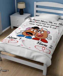 Pretty Pixar Toy Story Mr. Potato And Ms. Potato Blanket Fleece Customized Blanket - Image 3