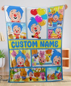 Pretty Plim Plim & Friends Collage Blanket Fleece Customized Blanket