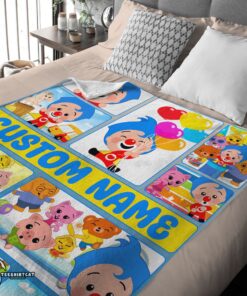 Pretty Plim Plim & Friends Collage Blanket Fleece Customized Blanket - Image 4