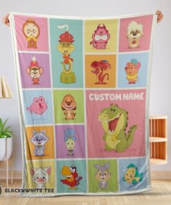 Pretty Premium Chibi Animals Blanket Fleece Customized Blanket