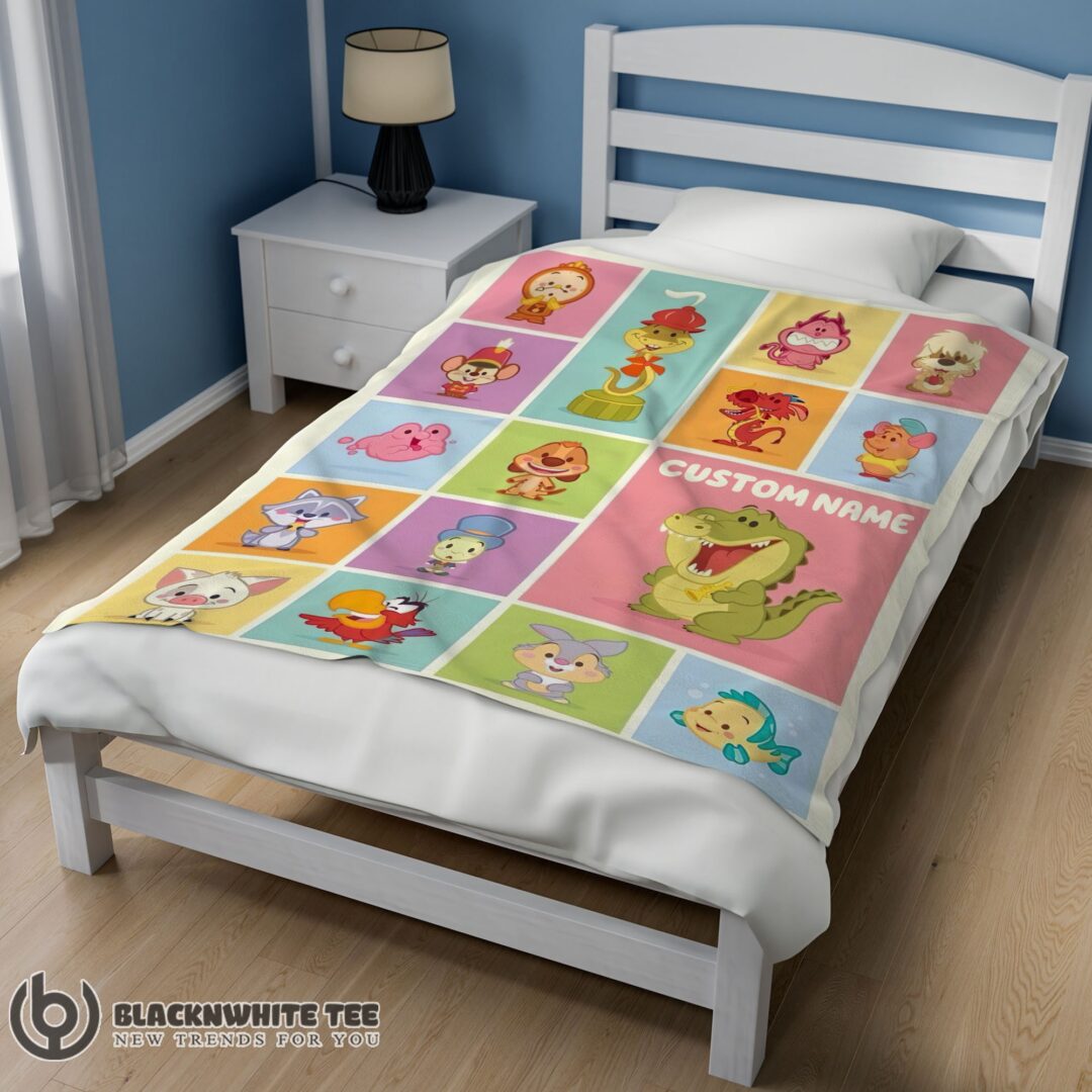 Pretty Premium Chibi Animals Blanket Fleece Customized Blanket