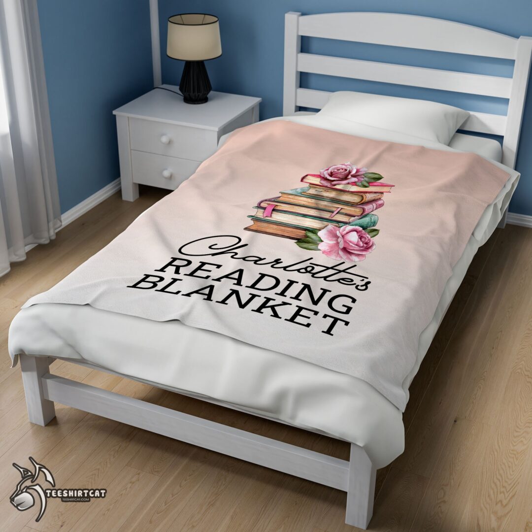 pretty-pretty-vintage-book-reading-blanket-fleece-customized-blanket-mk-02 Pretty Pretty Vintage Book Reading Blanket Fleece Customized Blanket - Image 3