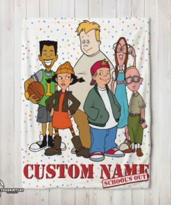 Pretty Recess Cartoon School's Out Blanket Fleece Customized Blanket