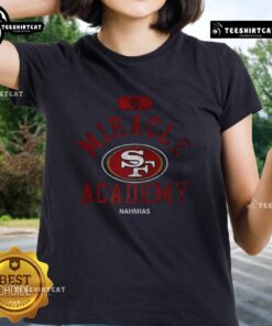 Pretty San Francisco 49ers NFL Miracle Academy Nahmias ladies tee in vibrant colors, perfect for fans and casual wear.