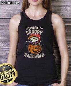 Pretty Snoopyween Welcome To Snoopy Halloween T-Shirt - Image 4