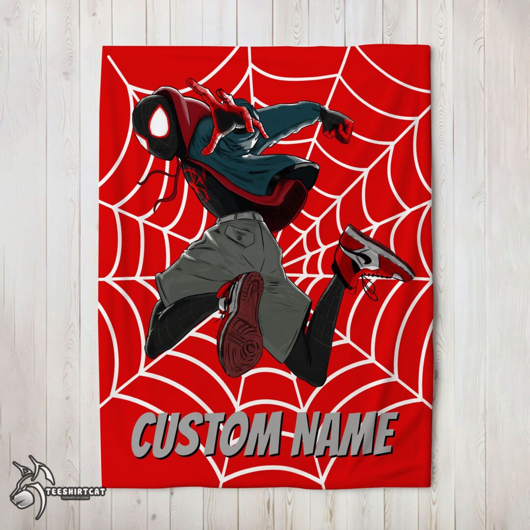 pretty-spider-man-into-the-spider-verse-miles-morales-blanket-fleece-customized-blanket-mk-01-2-1 Pretty Spider Man Into The Spider Verse Miles Morales Blanket Fleece Customized Blanket