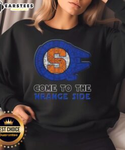 Syracuse Orange side sweatshirt featuring a stylish Star Wars design, perfect for fans and casual wear.