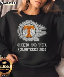Pretty Star Wars Come to the Tennessee Volunteers side sweatshirt featuring vibrant graphics and a cozy design.