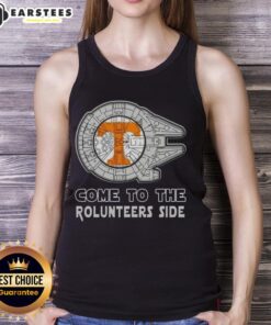 Alt Text: Pretty Star Wars Come to the Tennessee Volunteers side tank top featuring a unique design for fans.