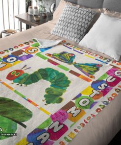 Pretty The Very Hungry Caterpillar Blanket Fleece Customized Blanket - Image 4