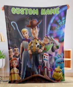 Pretty Toy Story 4 Poster Blanket Fleece Customized Blanket