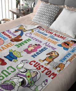 Pretty Disney Toy Story Cartoon Characters Blanket Fleece Customized Blanket - Image 3