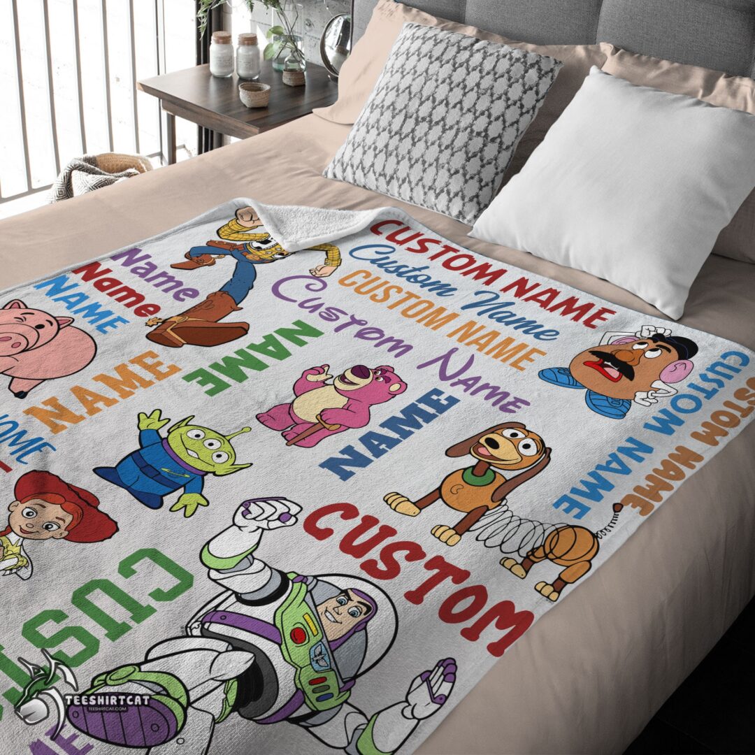 pretty-toy-story-with-our-disney-cartoon-toy-story-bedding-blanket-e28093-customize-blanket-mk-02 Pretty Disney Toy Story Cartoon Characters Blanket Fleece Customized Blanket - Image 3
