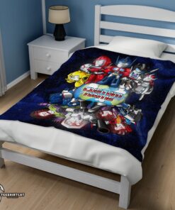 Pretty Transformers Team Chibi Cute Fleece Blanket Customize Blanket - Image 3