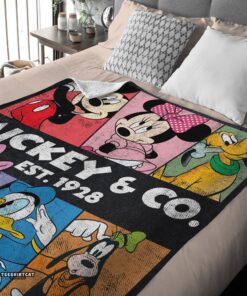 Pretty Vintage Mickey & Co Est 1928 Blanket - Image 3