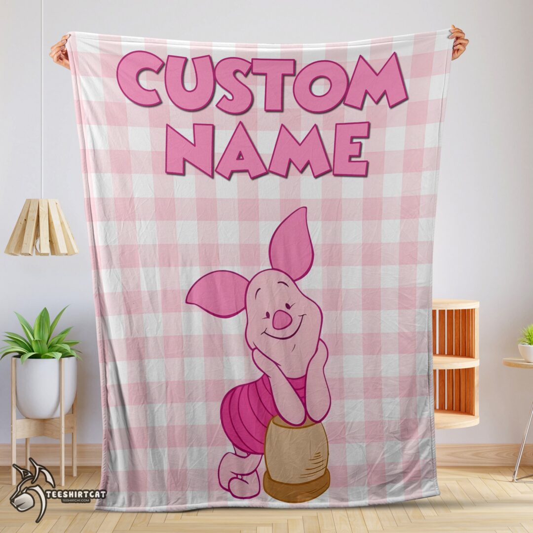 pretty-winnie-the-pooh-piglet-blanket-fleece-customized-blanket-mk-01-1 Pretty Winnie The Pooh Piglet Blanket Fleece Customized Blanket