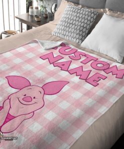 Pretty Winnie The Pooh Piglet Blanket Fleece Customized Blanket - Image 4