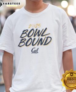 Alt Text: Top Cal Golden Bears Bowl Bound 2025 T-Shirt featuring team colors and logo, perfect for fans celebrating the season.