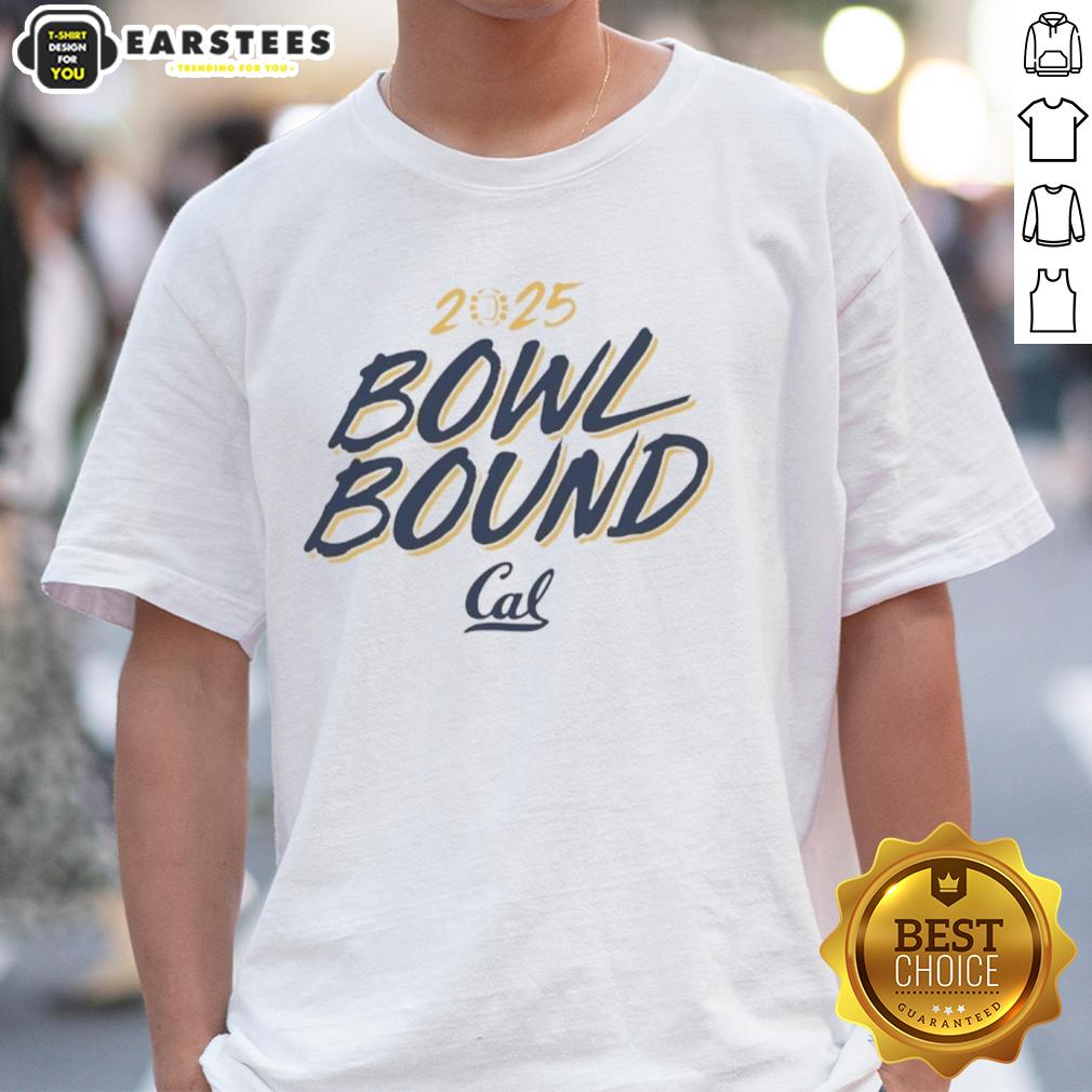 top-cal-golden-bears-bowl-bound-2025-t-shirt Alt Text: Top Cal Golden Bears Bowl Bound 2025 T-Shirt featuring team colors and logo, perfect for fans celebrating the season.