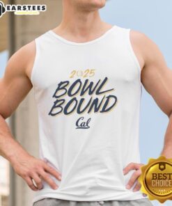 Top Cal Golden Bears Bowl Bound 2025 tank top in blue, showcasing team pride and perfect for game day wear.