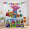 Top Cartoon Pocoyo Lovely Birthday Party Cute Blanket Fleece Customized Blanket