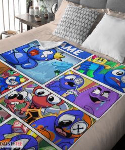 Top Cartoon Rainbow Friends Roblox Blanket Fleece Customized Blanket - Image 4