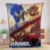 Top Cartoon Sonic With Friends Blanket Fleece Customized Blanket