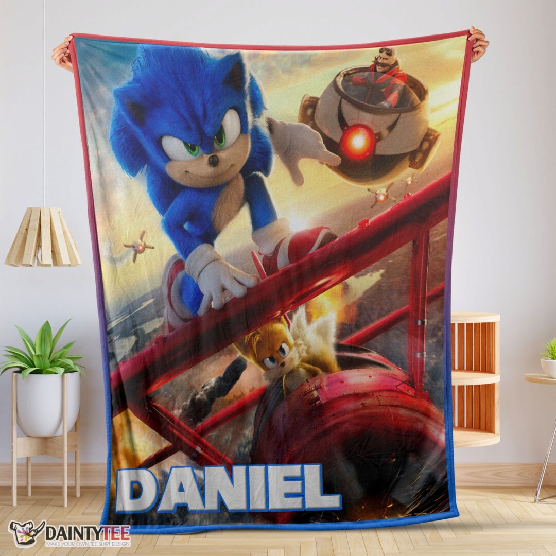 top-cartoon-sonic-with-friends-blanket-fleece-customized-blanket-mk-01 Top Cartoon Sonic With Friends Blanket Fleece Customized Blanket