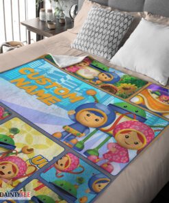 Top Cartoon Team Umizoomi Cute Blanket Fleece Customized Blanket - Image 4