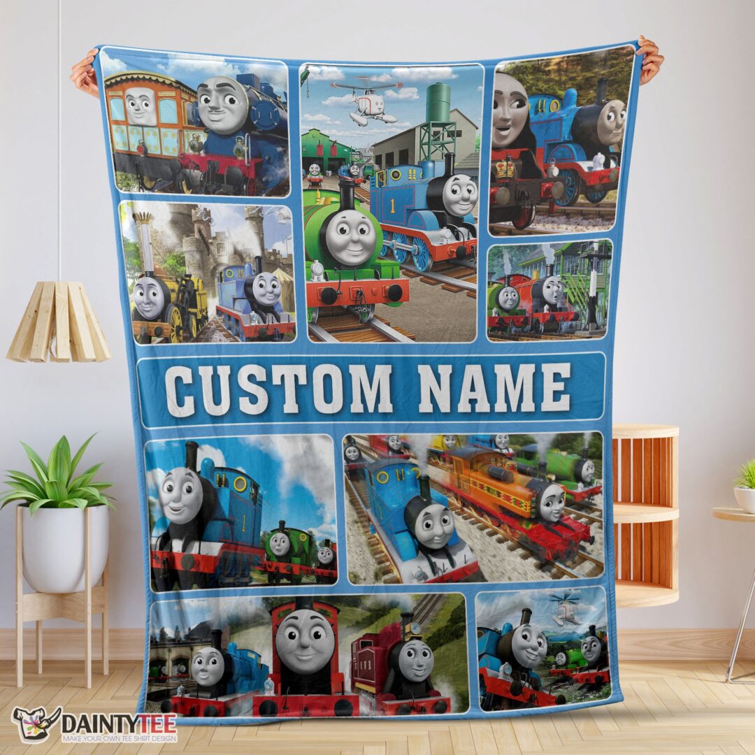 top-cartoon-thomas-and-friends-blanket-fleece-customized-blanket-mk-01 Top Cartoon Thomas And Friends Blanket Fleece Customized Blanket