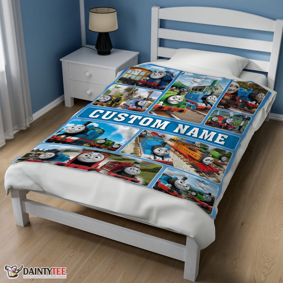 top-cartoon-thomas-and-friends-blanket-fleece-customized-blanket-mk-02 Top Cartoon Thomas And Friends Blanket Fleece Customized Blanket - Image 3
