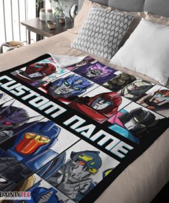 Top Cartoon Transformers Characters Blanket Fleece Customized Blanket - Image 3