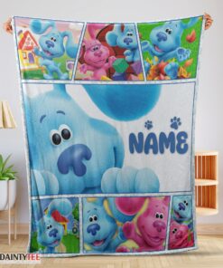 Top Cartoon TV Show Blue’s Clues Blanket Fleece Customized Blanket