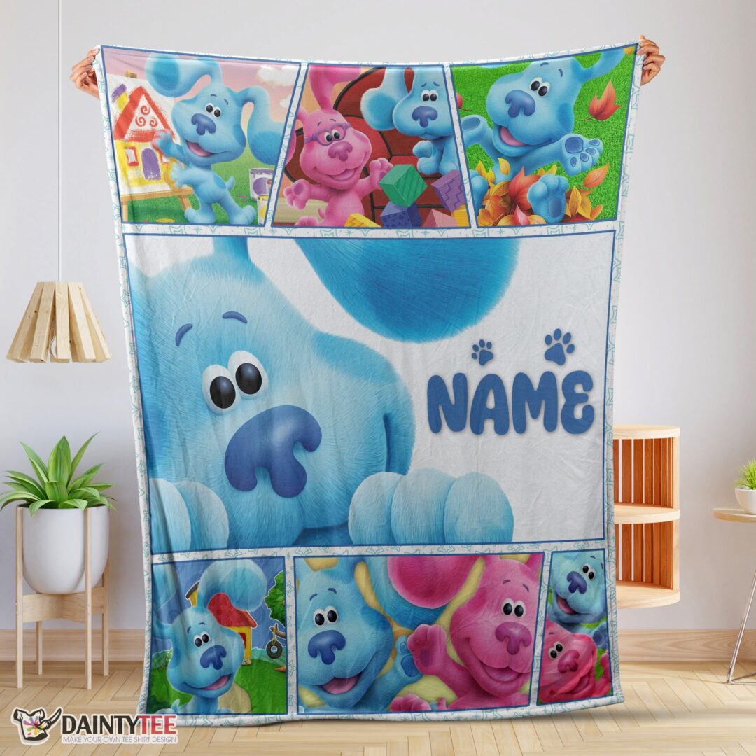 top-cartoon-tv-show-blues-clues-blanket-fleece-customized-blanket-mk-01-1 Top Cartoon TV Show Blue’s Clues Blanket Fleece Customized Blanket