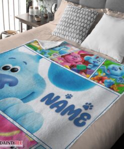 Top Cartoon TV Show Blue’s Clues Blanket Fleece Customized Blanket - Image 4