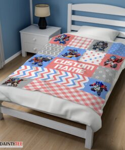 Top Chibi Optimus Prime Transformers Pattern Blanket Fleece Customized Blanket - Image 3