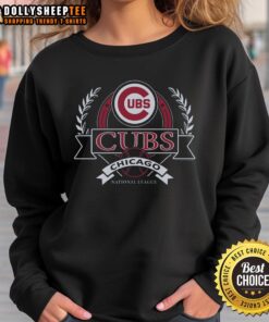 Top Chicago Cubs Royal Cooperstown Crest Arch Sweatshirt showcasing vibrant team colors and classic design.
