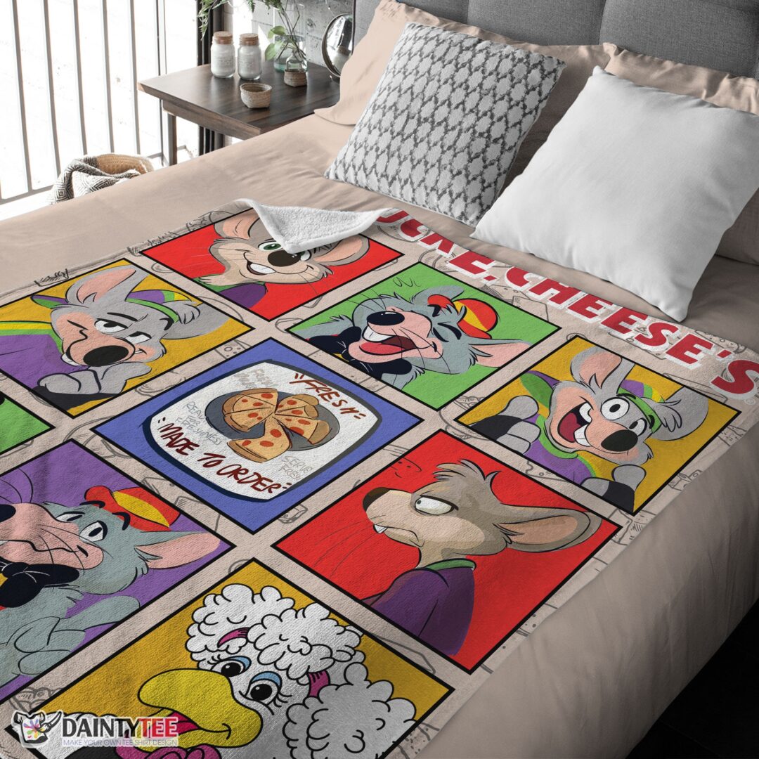 top-chuck-e-cheeses-where-a-kid-can-be-a-kid-blanket-fleece-mk-02 Top Chuck E. Cheese's Where A Kid Can Be A Kid Blanket Fleece - Image 3
