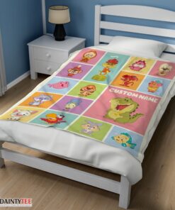Top Cute Chibi Animals Blanket Fleece Customized Blanket - Image 3