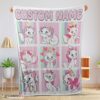 Top Cute Disney Cartoon The Aristocats Marie Blanket Fleece Customized Blanket